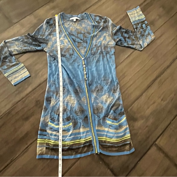 Diktons Barcelona Blue Button-Down Sweater - Size 6 - Picture 9 of 12